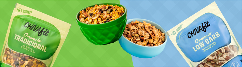 Granola tradicional x granola low carb: descubra a melhor