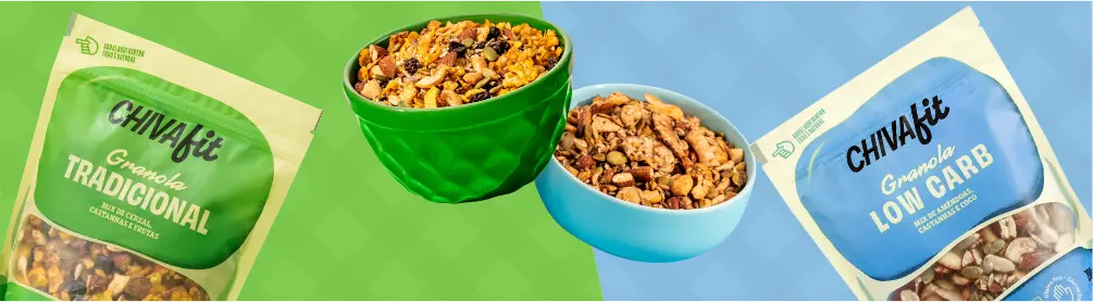 Granola tradicional x granola low carb: descubra a melhor Chiva Fit