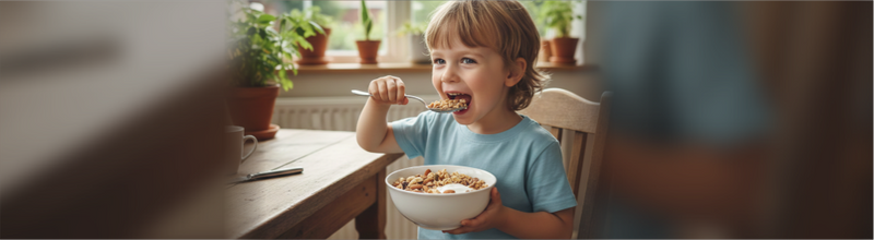 Criança pode comer granola?