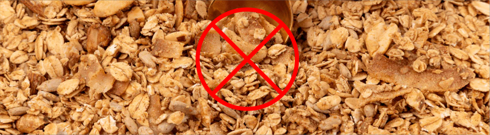 Por que evitar granolas com excesso de aveia