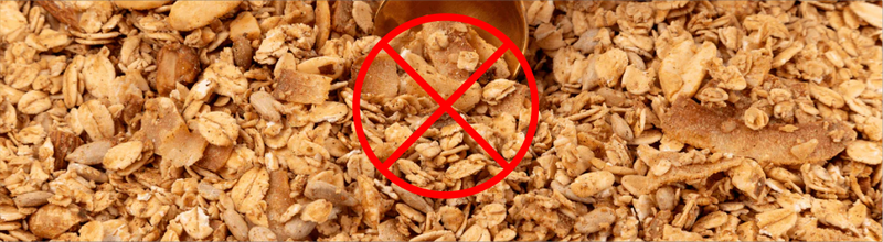 Por que evitar granolas com excesso de aveia