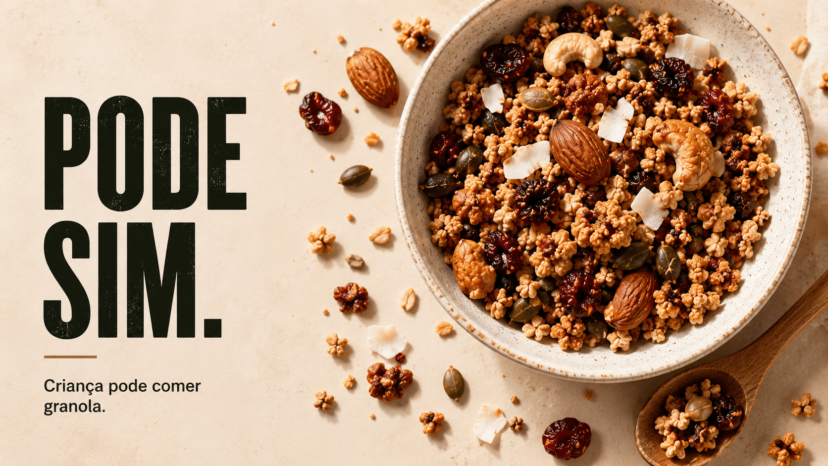 Criança pode comer granola?
