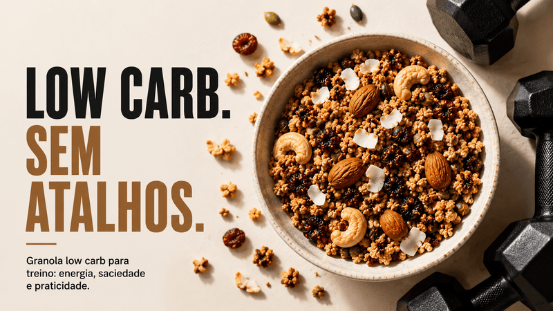 Granola Low Carb para treino: energia, saúde e praticidade
