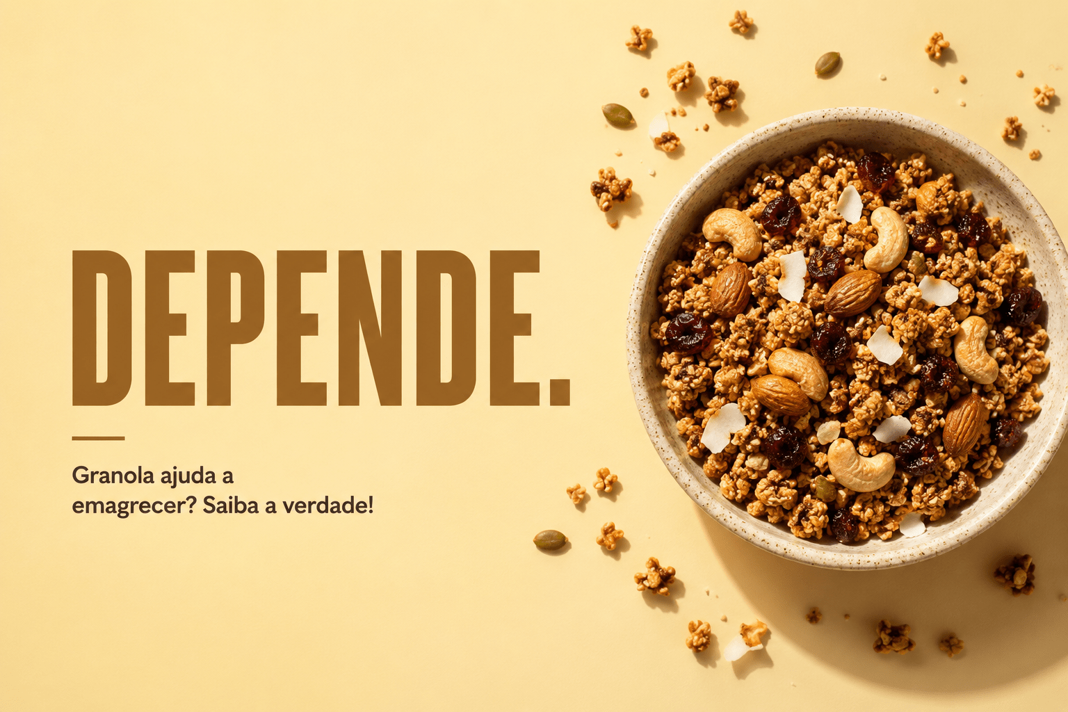 Granola ajuda a emagrecer? Saiba a verdade!