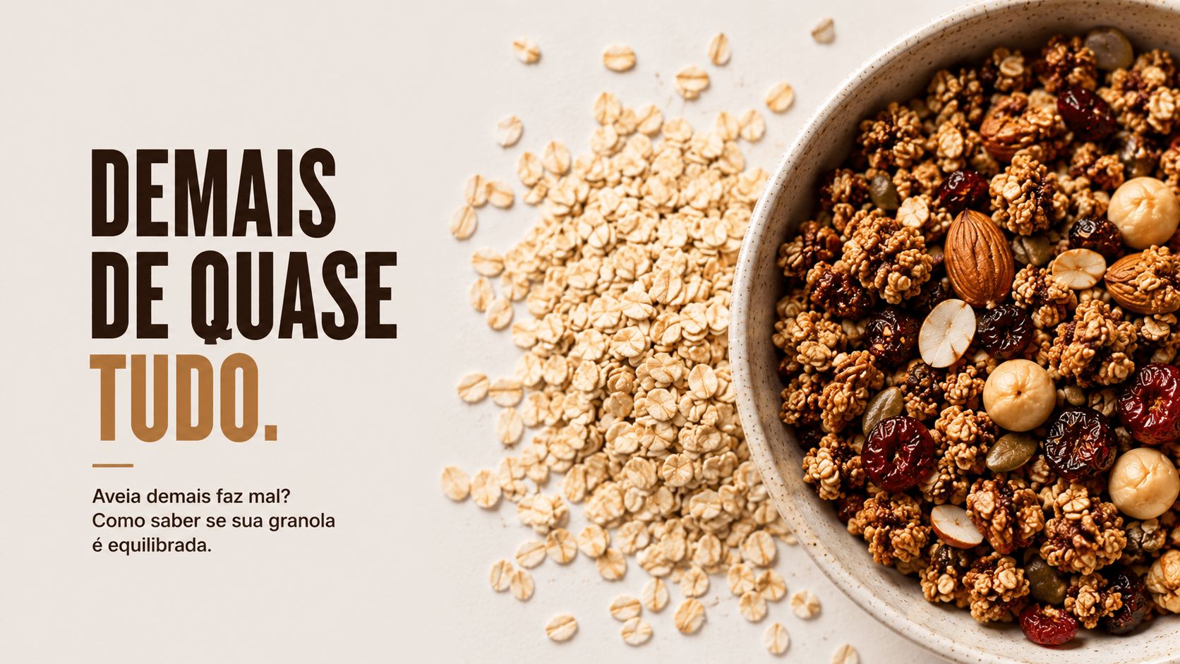 Aveia demais faz mal? Como saber se sua granola é equilibrada