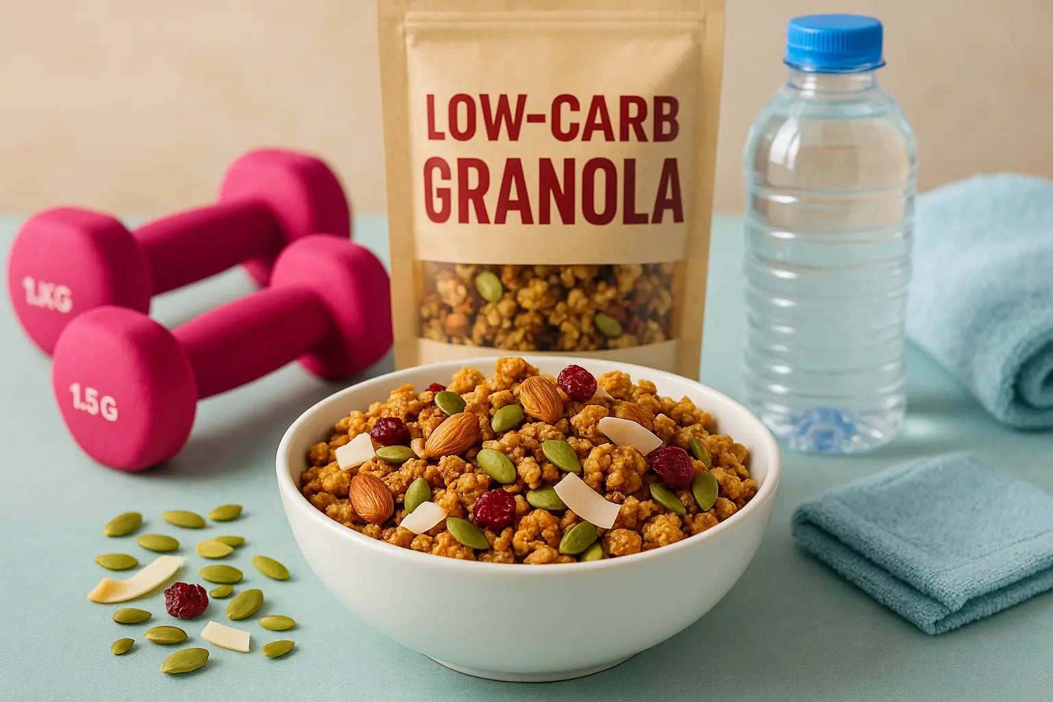 Granola-Low-Carb-para-treino-energia-saúde-e-praticidade Chiva Fit