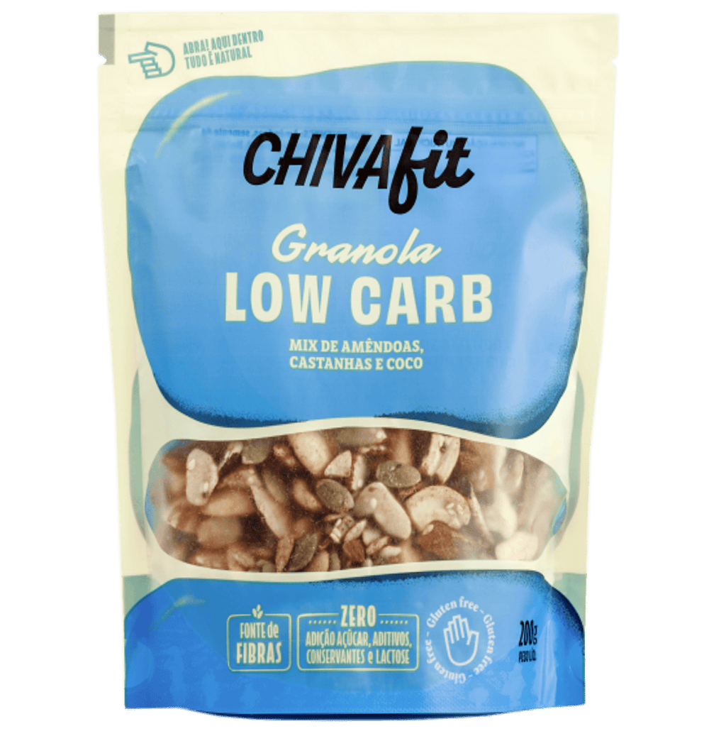 Granola Low Carb Sem Açúcar e Sem Glúten - Chiva Fit