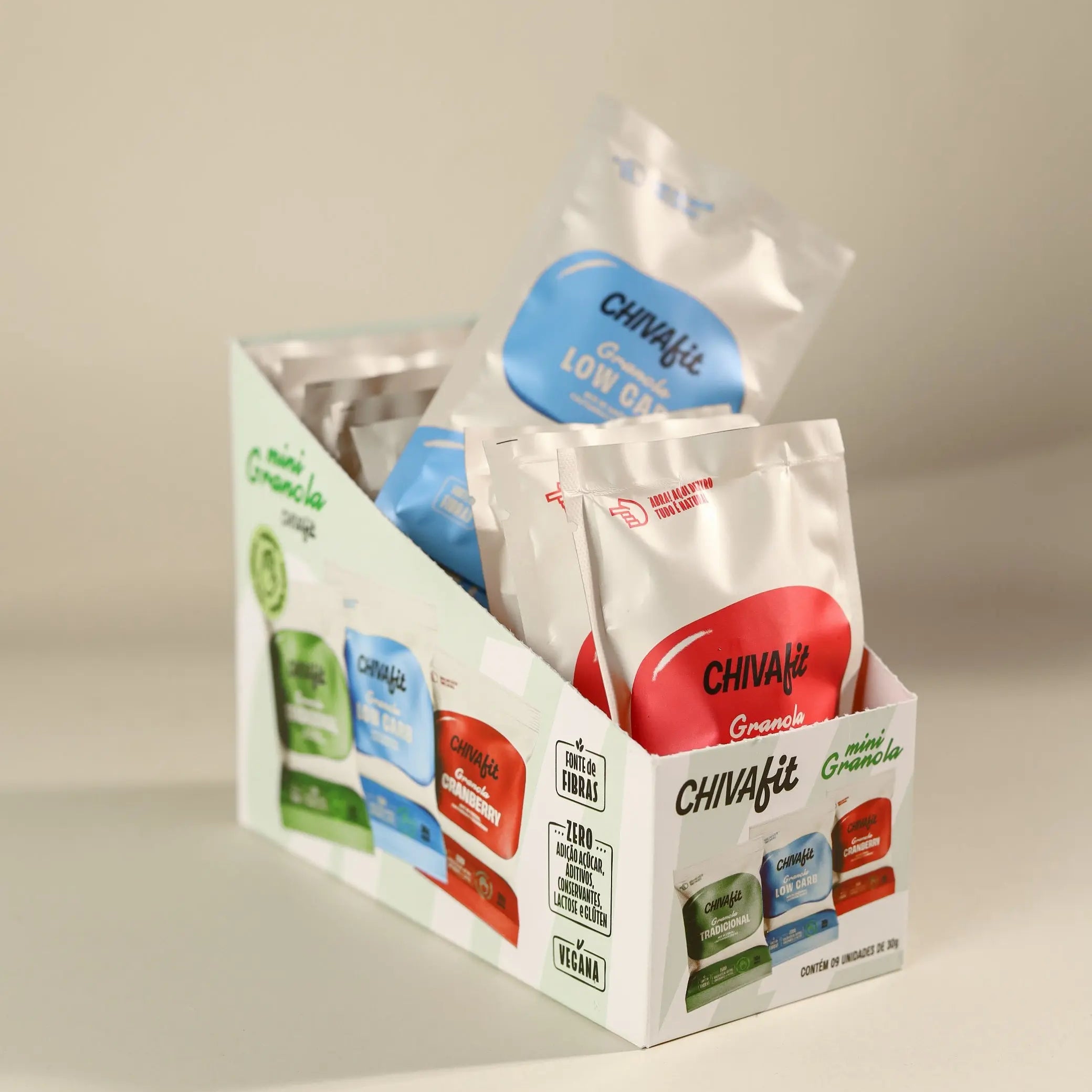 Caixa Mini Chiva – 9 Unidades 30g - Chiva Fit