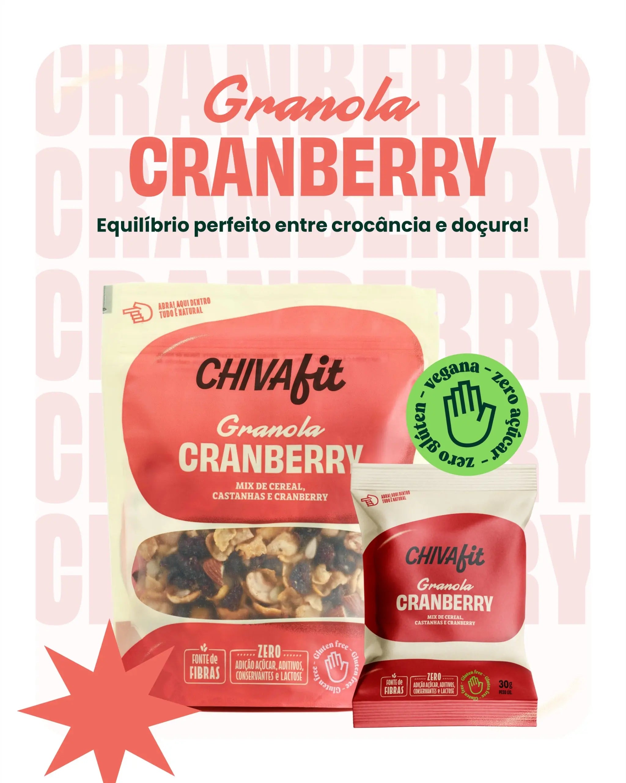 Combo Granola Cranberry Chiva Fit