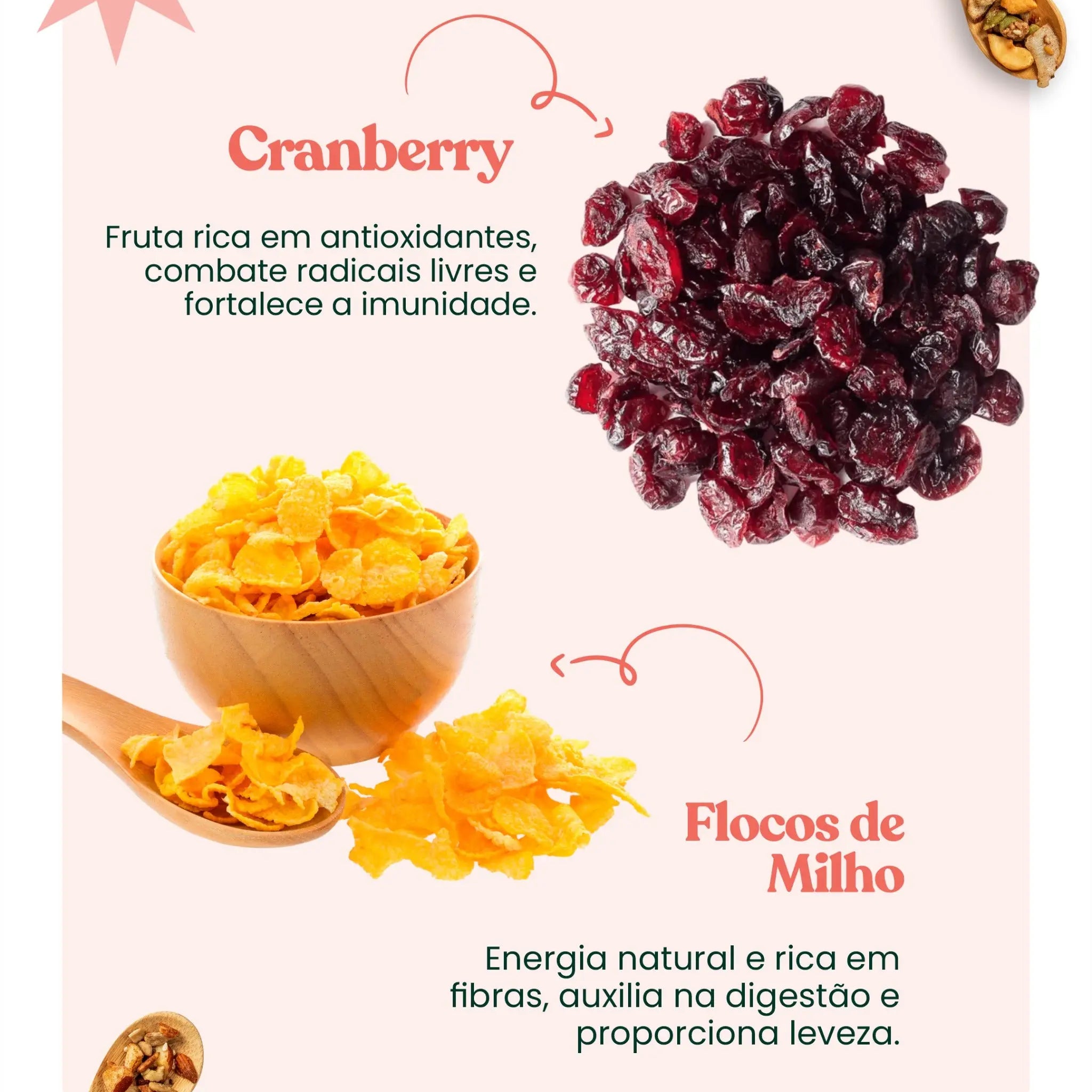 Combo Granola Cranberry Chiva Fit