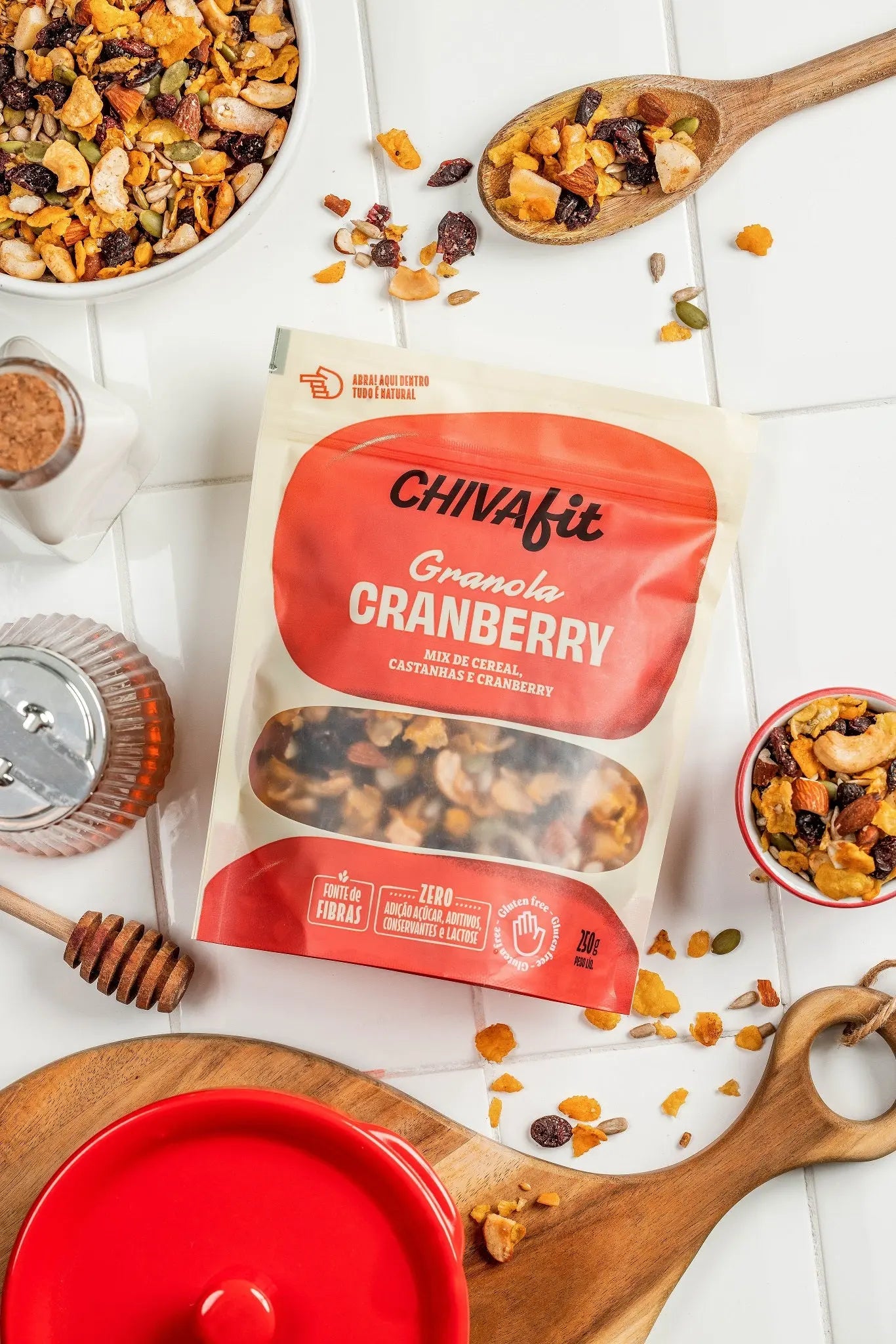 Combo Granola Cranberry Chiva Fit