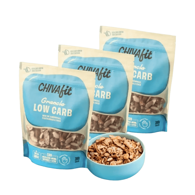 Granola Low Carb sem aveia e sem açúcar Chiva Fit 200g
