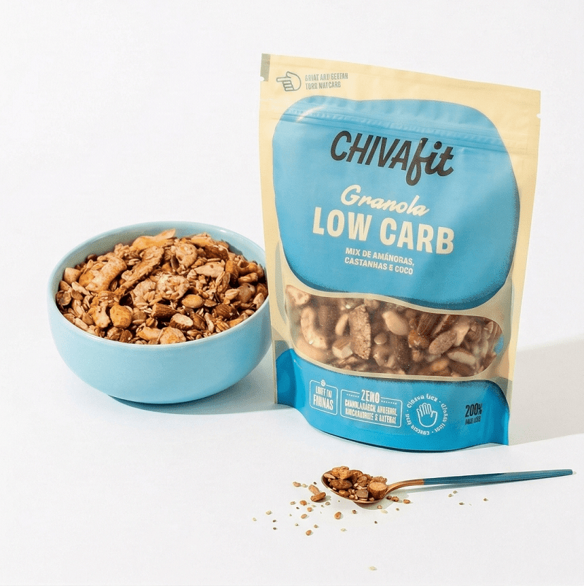 Granola Low Carb sem aveia e sem açúcar Chiva Fit 200g