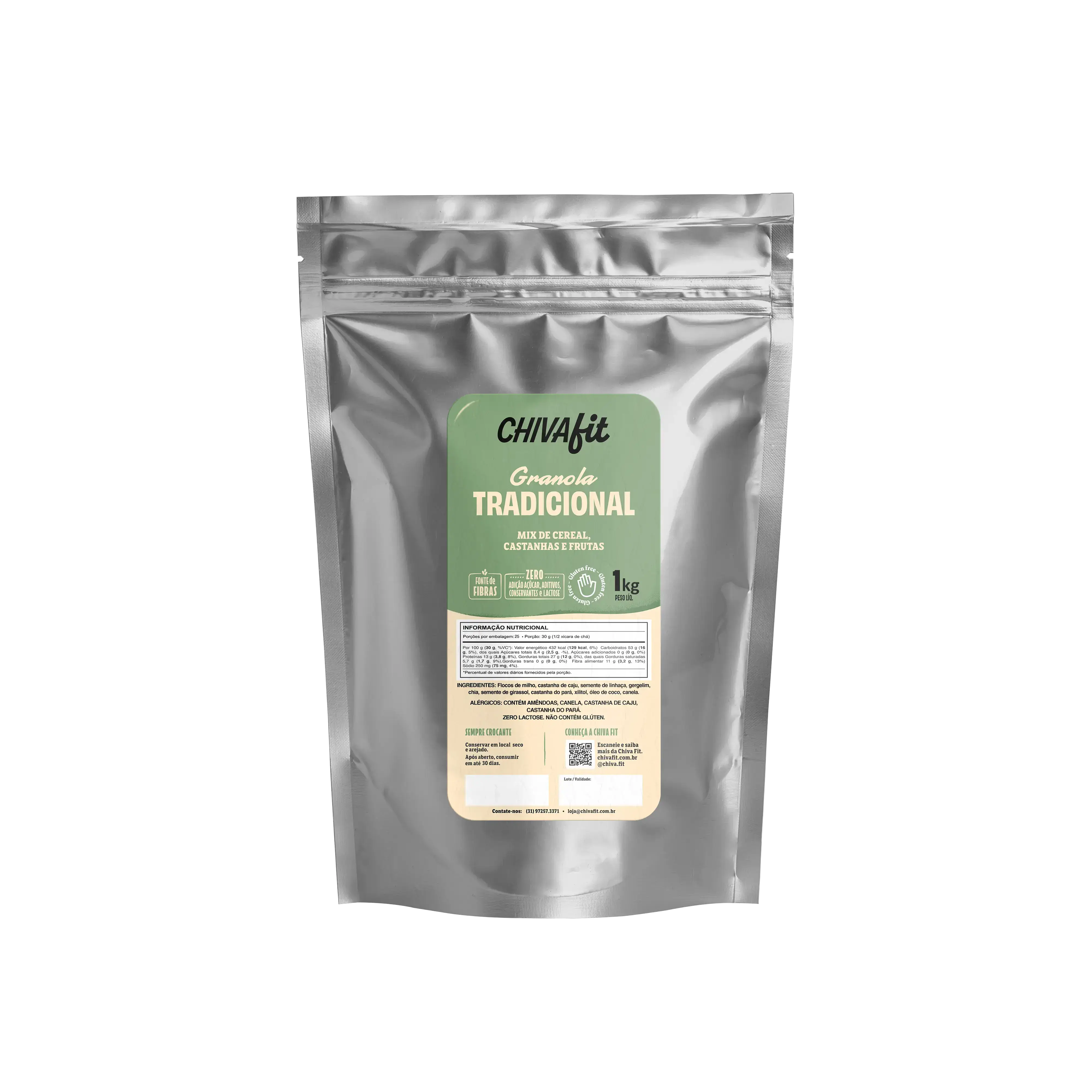 Granola Tradicional 1kg - Chiva Fit