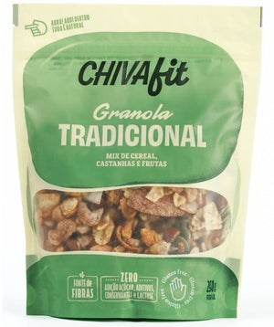 Granola Tradicional Sem Açúcar e Sem Glúten - Chiva Fit — foto 1