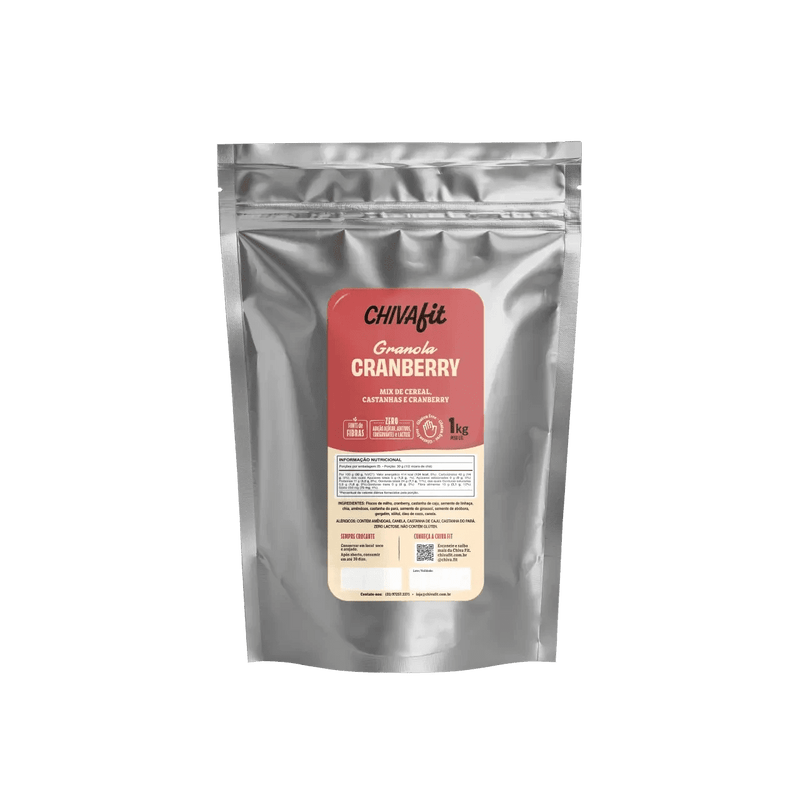 Granola de Cranberry sem açúcar e sem glúten Chiva Fit